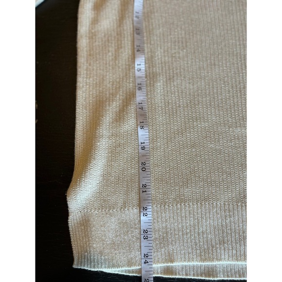 Lauren Ralph Lauren Cream Lace Up Sweater Women's‎ Knit Pullover - Picture 5 of 9